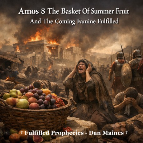 poster Amos 8 The Basket Of Summer Fruit And The Coming Famine Fulfilled