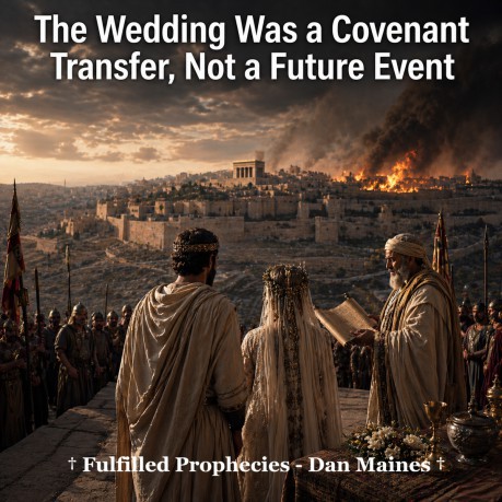 poster Wedding - The Wedding Was a Covenant Transfer, Not a Future Event