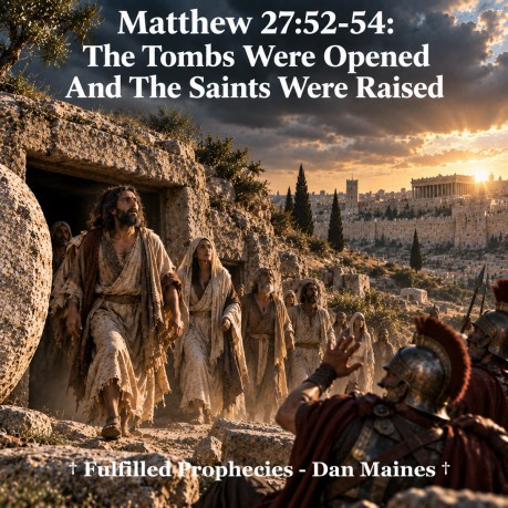 poster Matthew 27:52-54: The Tombs Were Opened And The Saints Were Raised