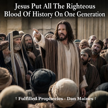 poster Jesus Put All The Righteous Blood Of History On One Generation