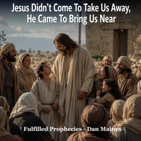 poster Jesus Didn't Come To Take Us Away, He Came To Bring Us Near