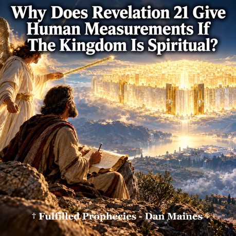 poster New Jerusalem - Why Does Revelation 21 Give Human Measurements If The Kingdom Is Spiritual?